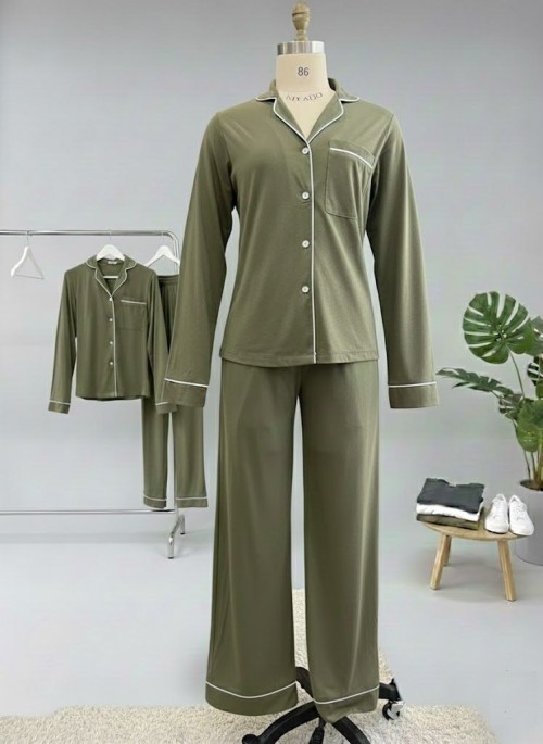 Womens Long-Sleeve Pajama Set