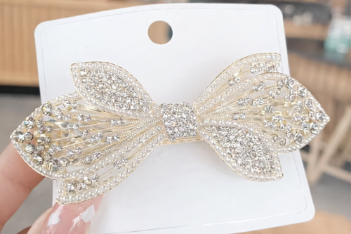 Elegant bow hair barrett