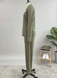 Womens Long-Sleeve Pajama Set