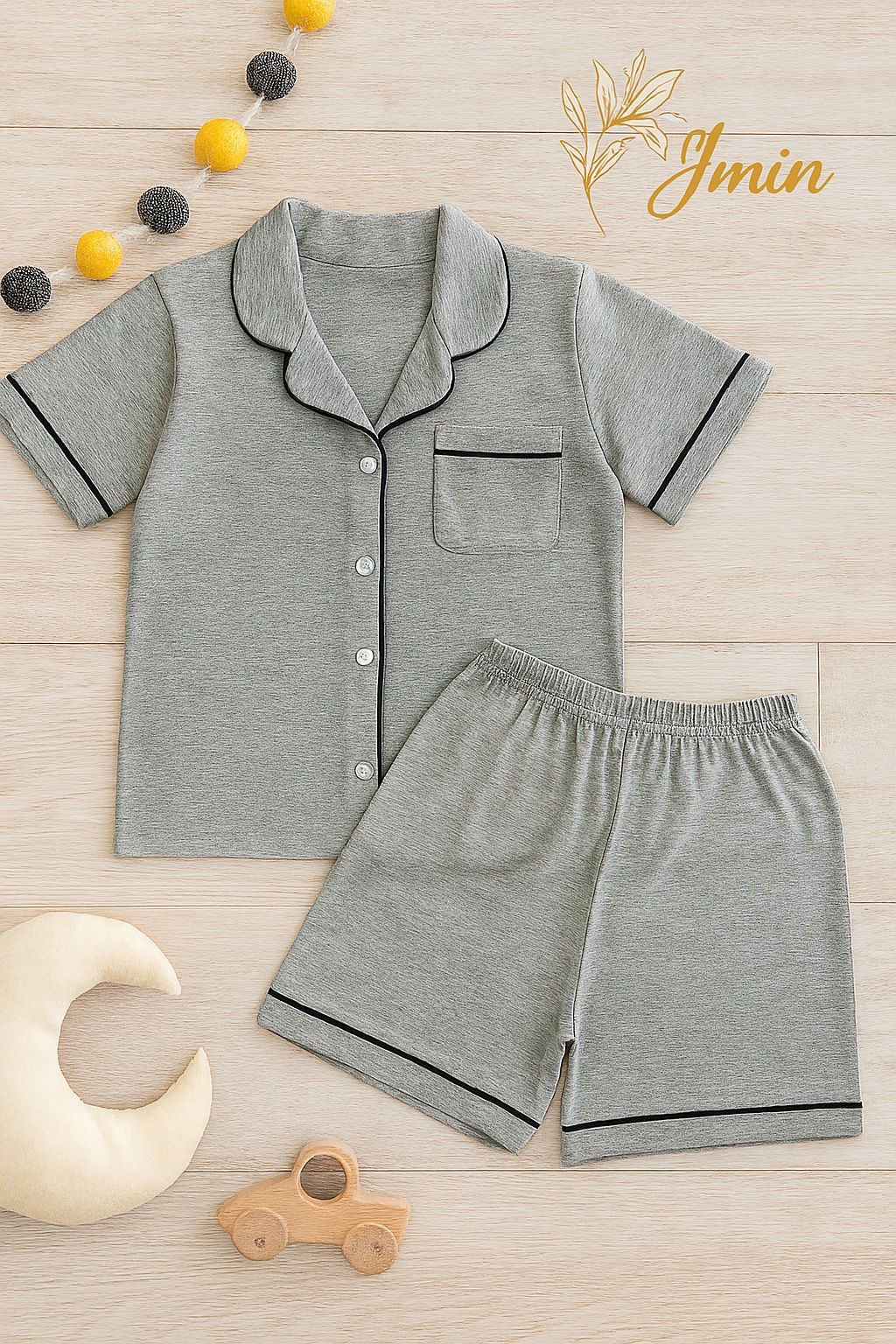 Short-Sleeve Kids Pajama Set