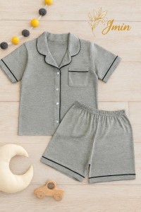 Short-Sleeve Kids Pajama Set