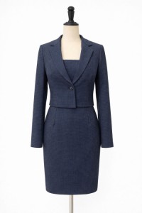 Women’s Elegant Dress & Cropped Blazer Set