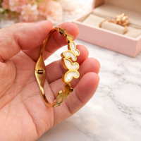 Stainless Steel Bangle Bracelet Set